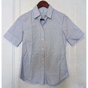 Uniqlo Blue Striped Button Down Shirt